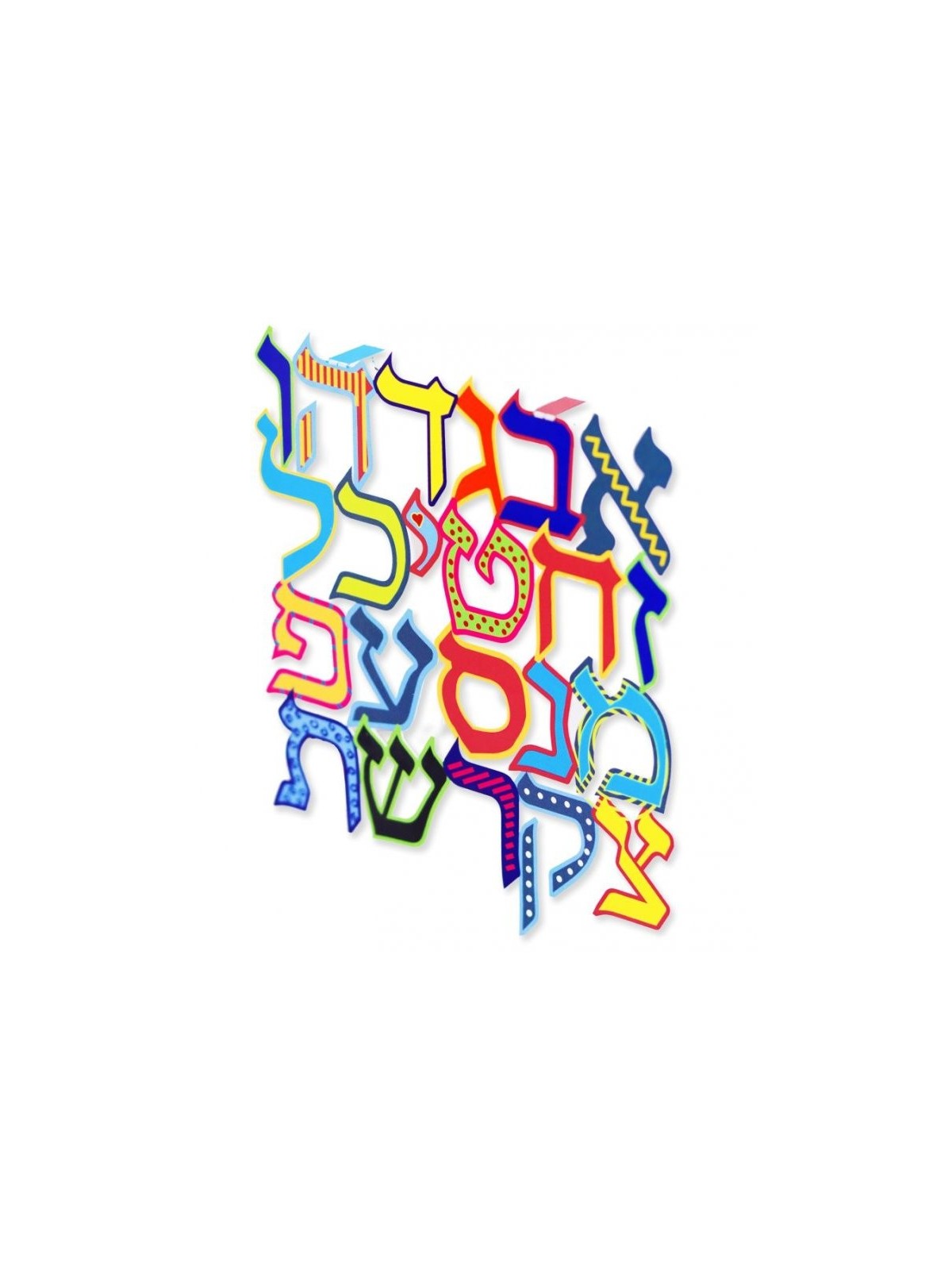 דורית יודאיקה לוח קיר צבעוני של ח... | מכתבים צפים מאת דורית